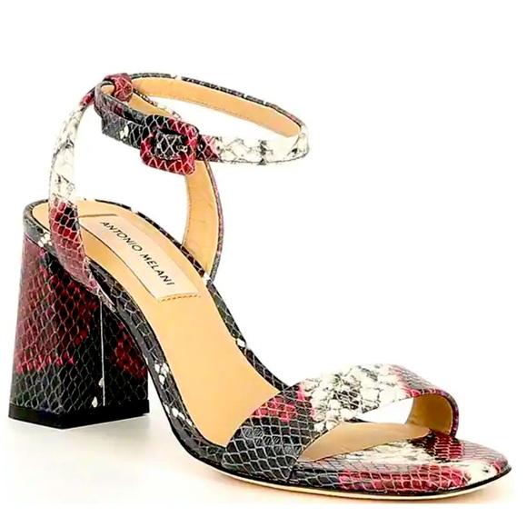 🆕Antonio Melani Snake Print Ankle Strap Sandals - Picture 5 of 11